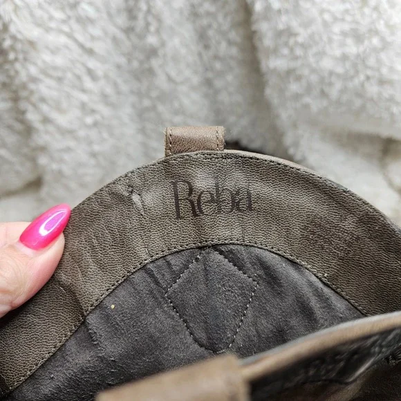 Reba Delilah Leather Pointed Toe Western Boots sz 7 - Picture 10 of 12